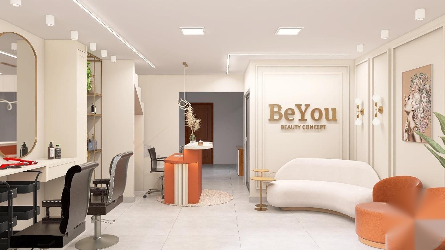 Interior do BeYou Beauty Concept – Salão de beleza em Santo André